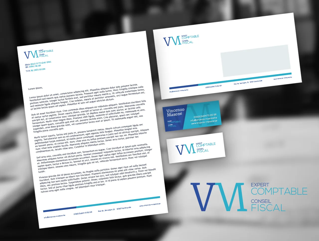 Branding Vincenzo Masone : Papeterie