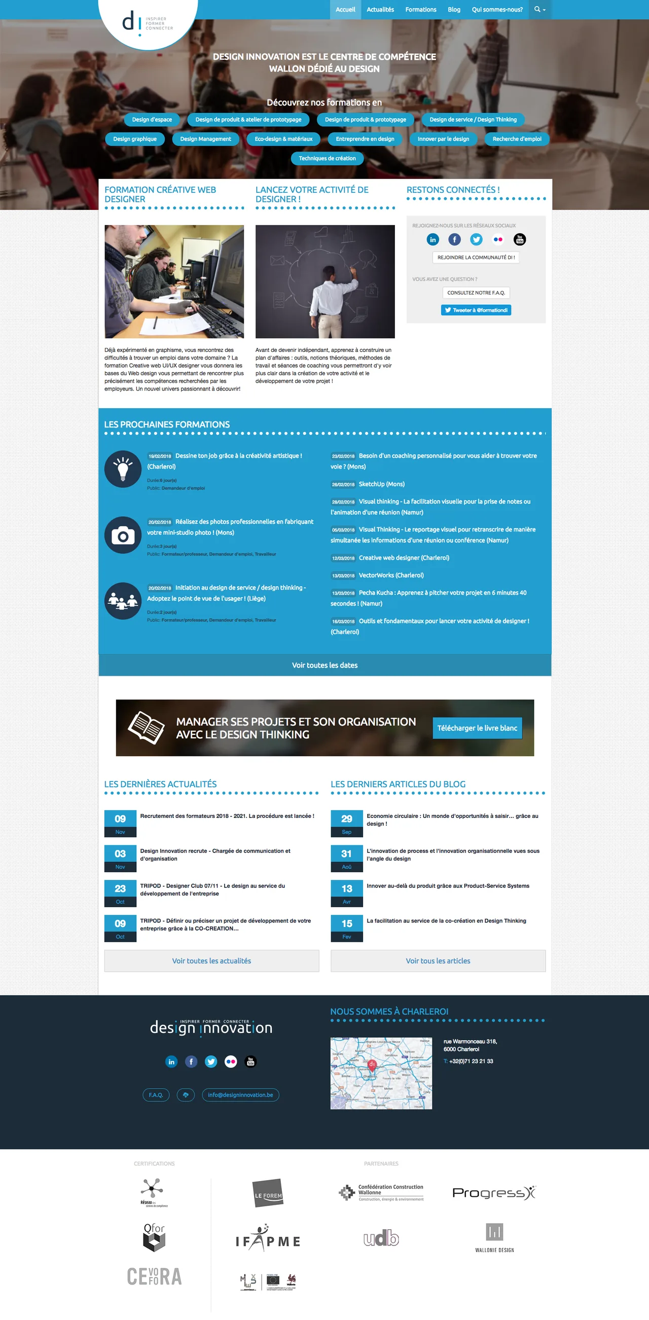 Design Innovation : Accueil