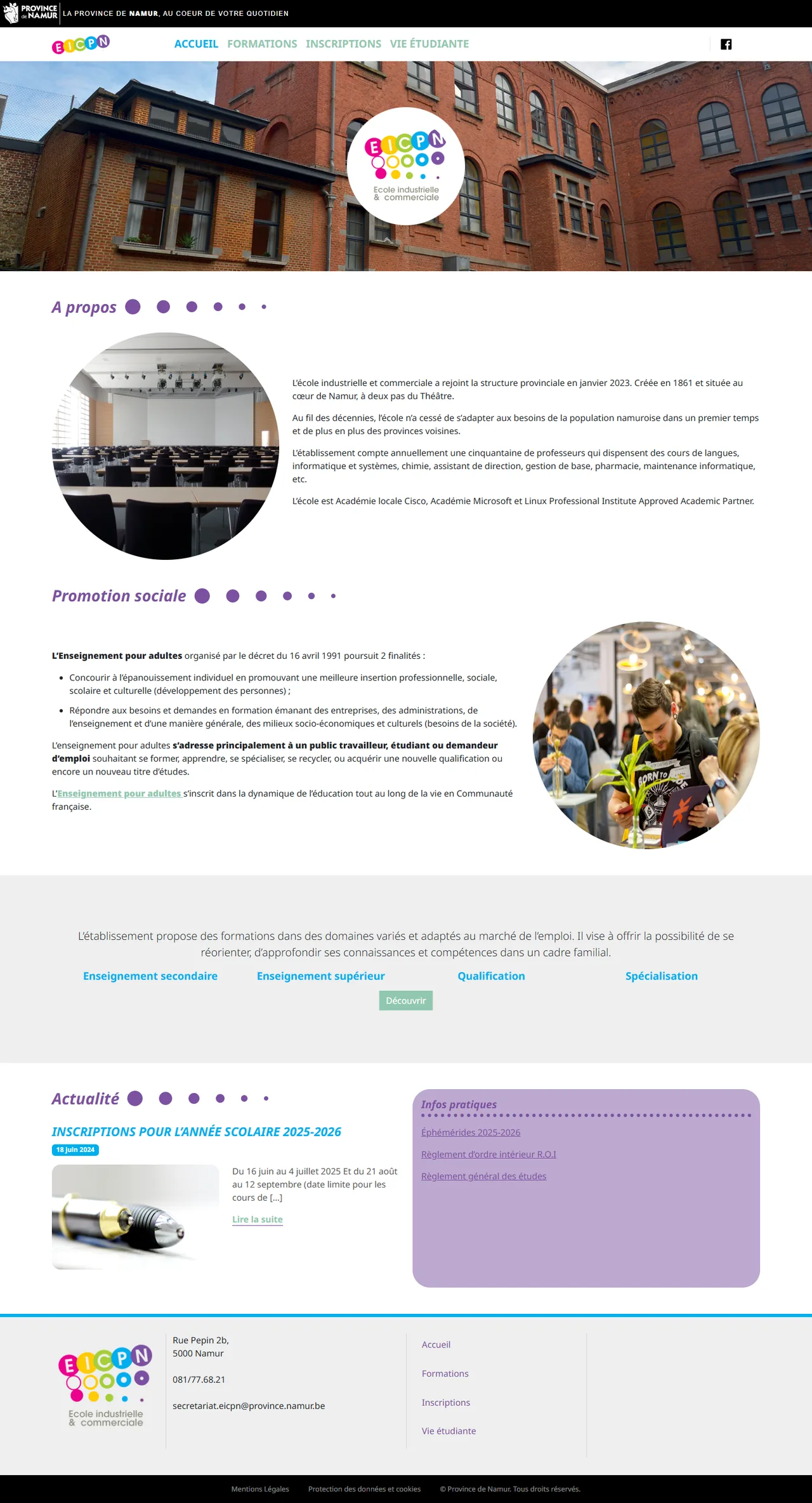 EICPN : Accueil