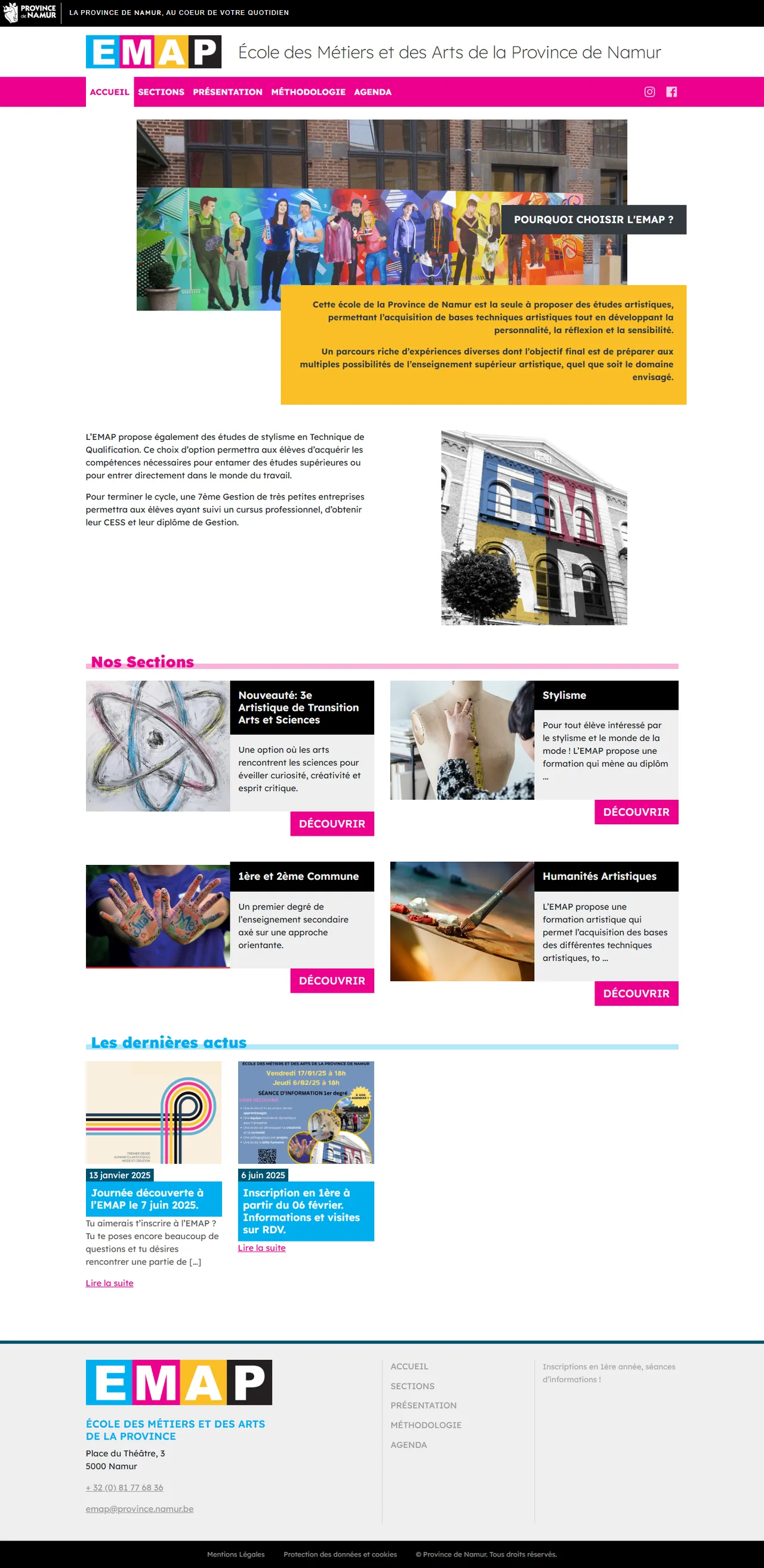 EMAP : Accueil