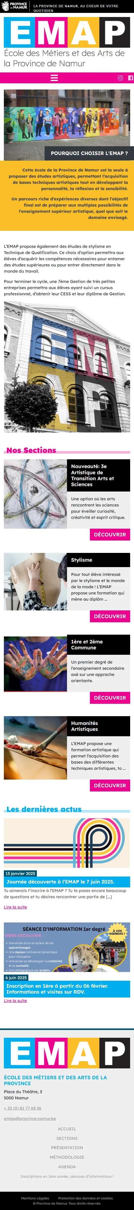 EMAP : Accueil