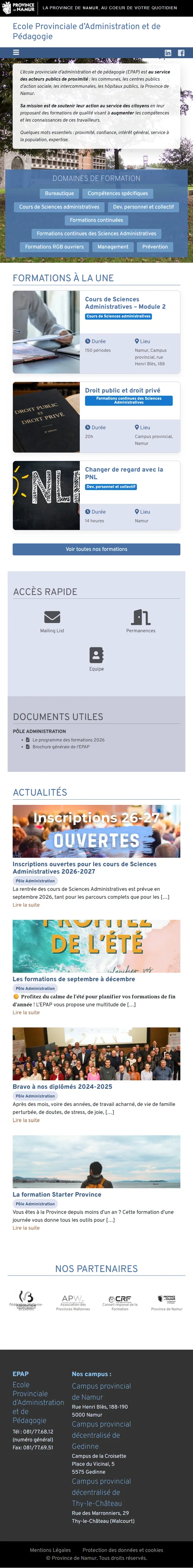 EPAP : Accueil