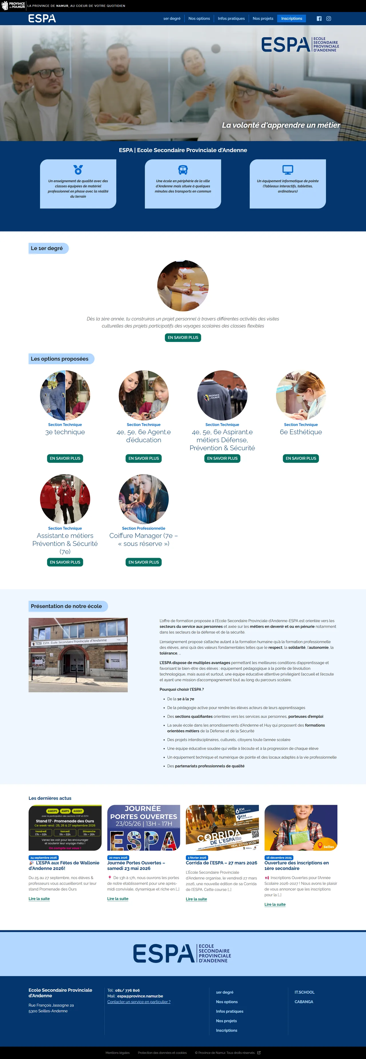 ESPA : Accueil