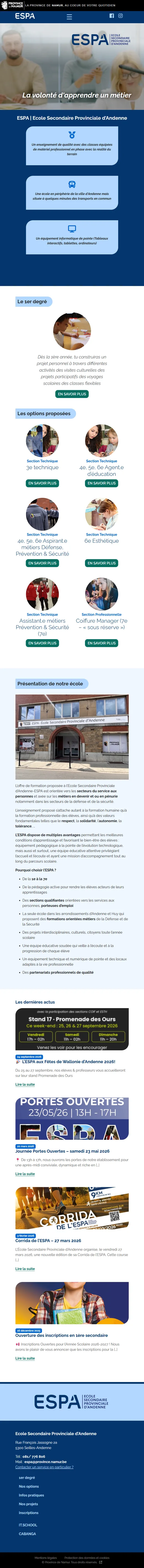 ESPA : Accueil