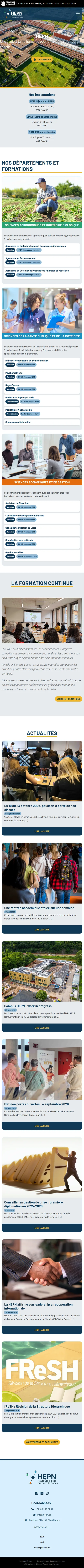 HEPN : Accueil