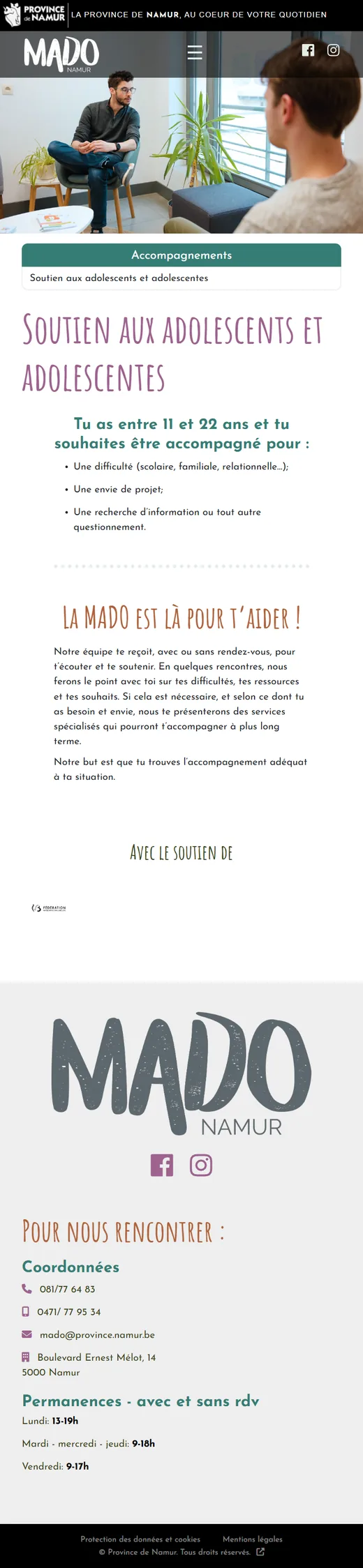 MADO, Maison de l'adolescent : Suivi individuel