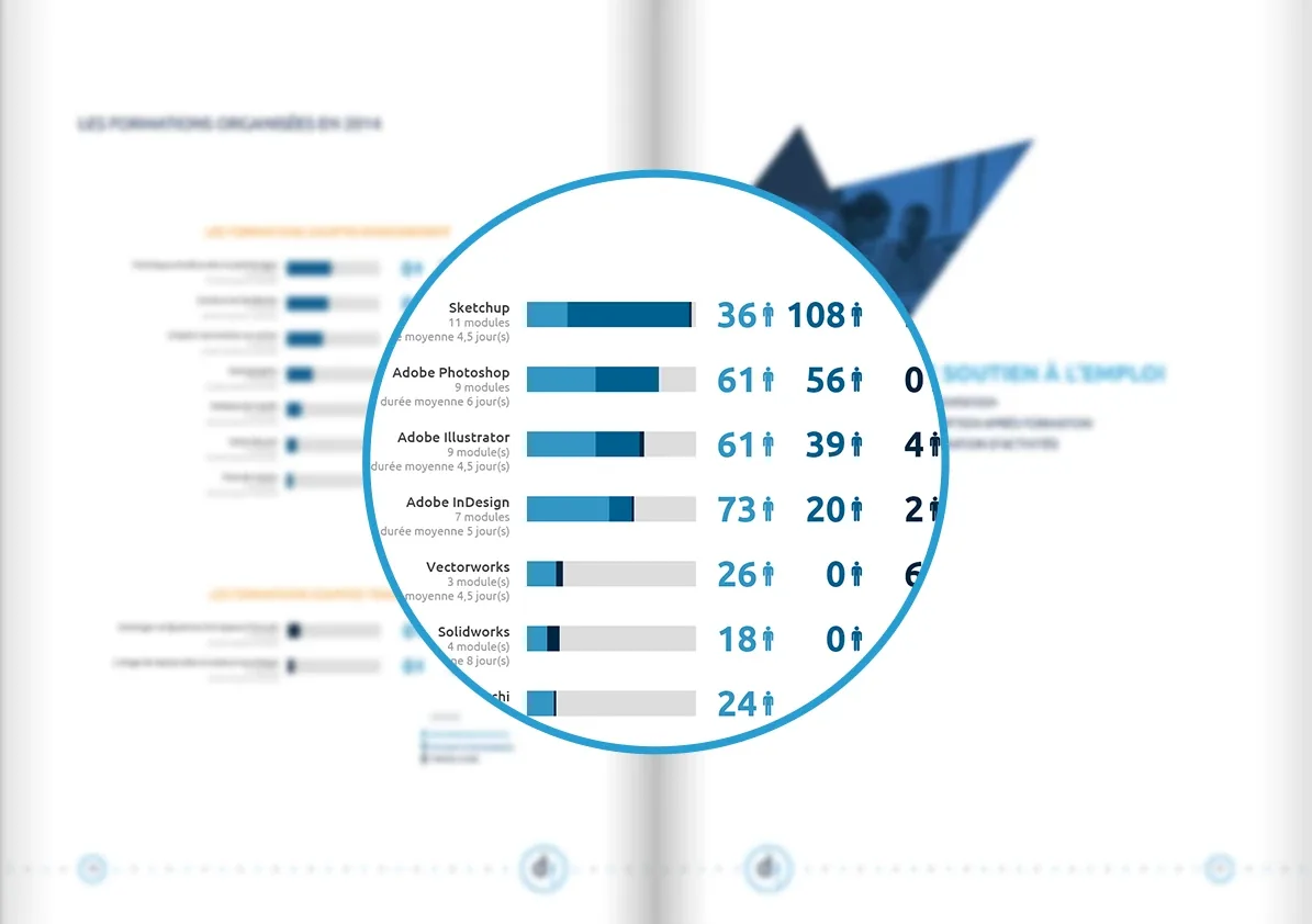 Rapport d'activités 2014 : Les formations organisées